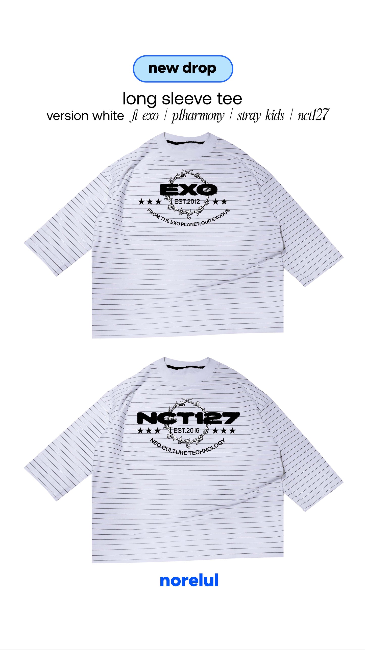 White Long Sleeve Oversize Tee