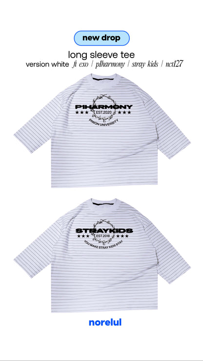 White Long Sleeve Oversize Tee