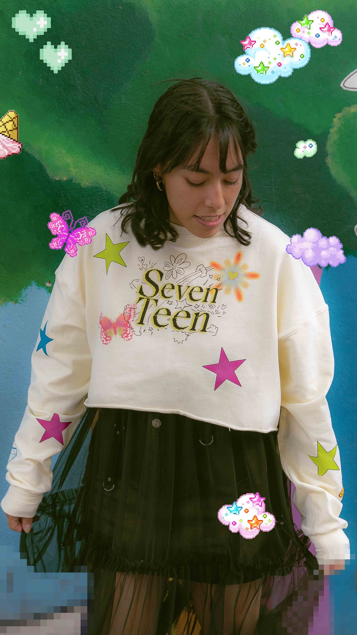 Seventeen Crop Sweat