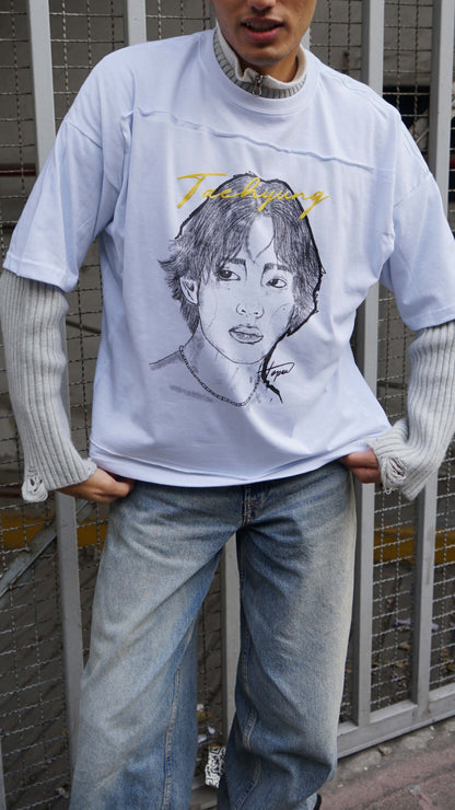 Taehyung Bts Playera Retrato