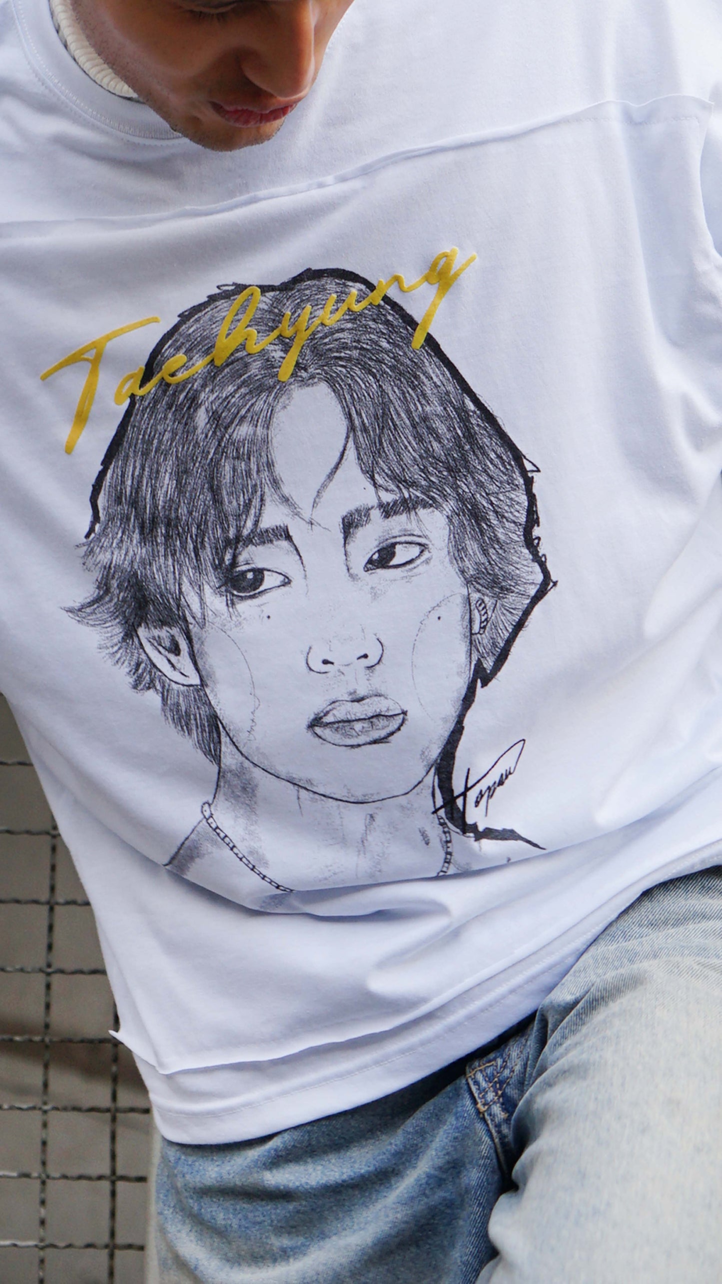 Taehyung Bts Playera Retrato